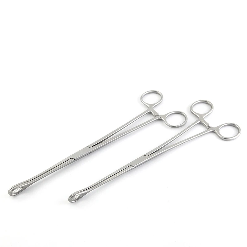 

Stainless steel sponge pliers cupping clamp oval pliers thickened straight elbow 26cm sponge clamp