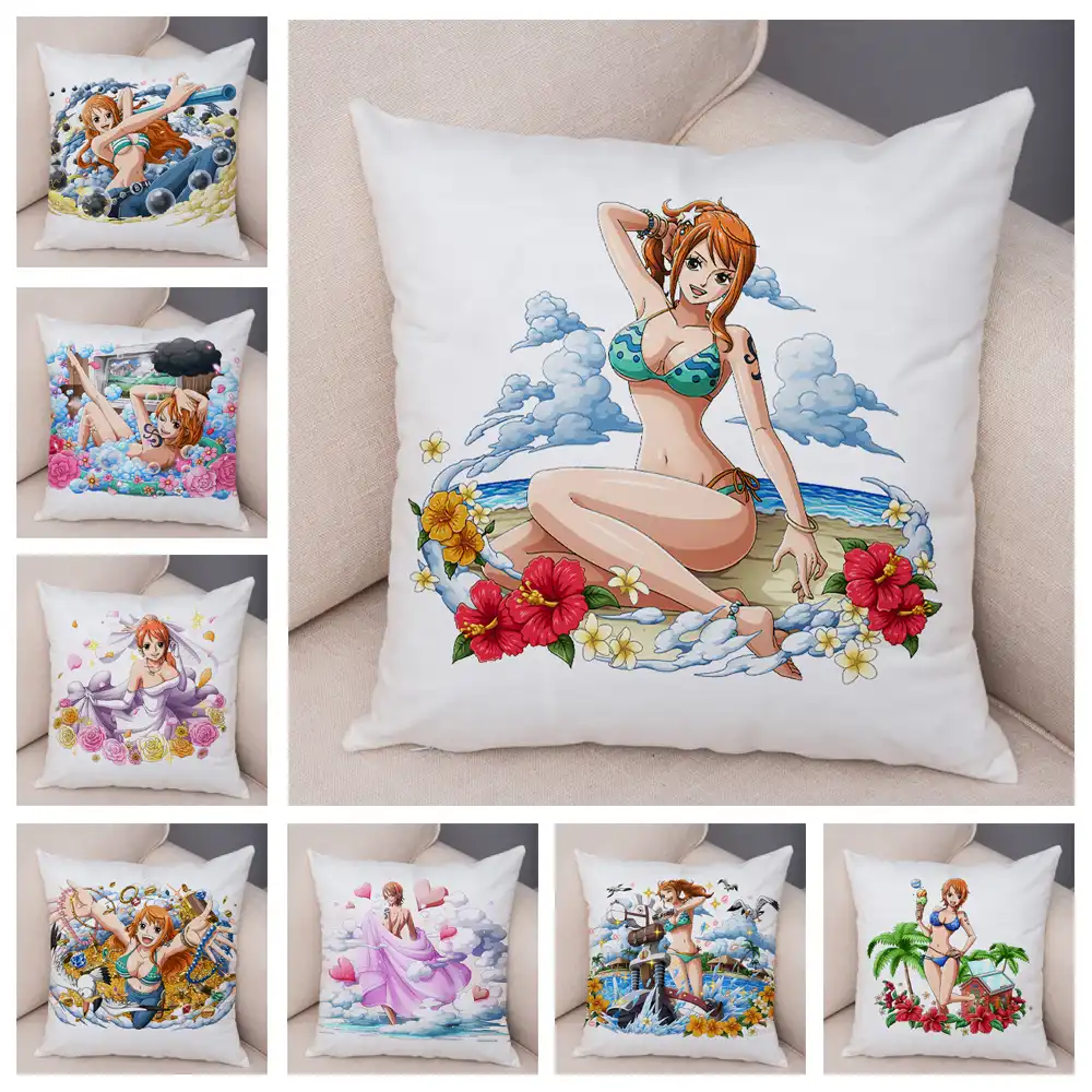 ワンピース Reiju 枕ケースぬいぐるみ 45 45 センチメートル漫画クッションカバーソファー家の車の装飾美しいセクシーな女の子レベッカ枕ケース クッションカバー Aliexpress