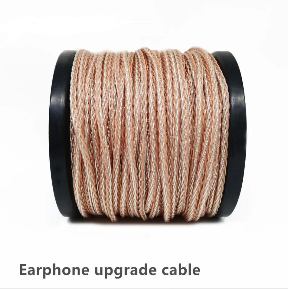Hifi 8 Cores headphone Cable Audio extension wire cord Silver Plated 4 pin xlr male to 4 4mm female audio adapter plug