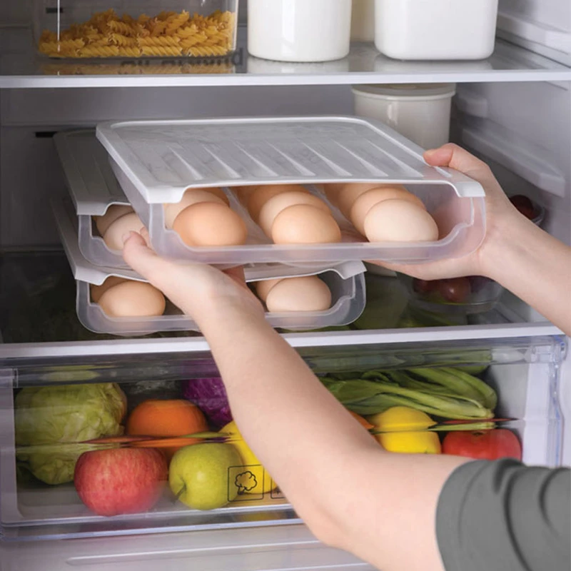 18 шт. коробка для хранения яиц кухонный холодильник контейнер продуктов с