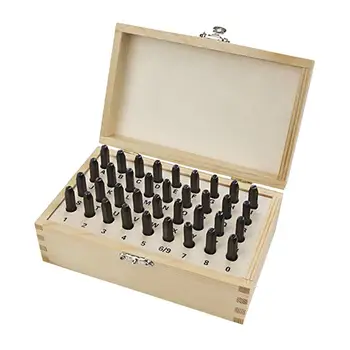 

Digital Stamping 6610 5/32-Inch Letter and Number Stamp Set 36-Piece Wooden Box letters A-Z & character and numerals 0-9