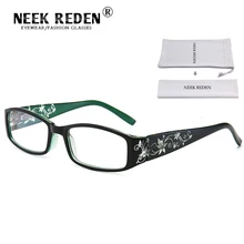 Прямоугольные очки для чтения, женские анти-голубые лучи, дальнозоркие очки, мужские Новые прозрачные очки для зрения, увеличительные защитные очки+ 1,0 от 1,5 до 4,0