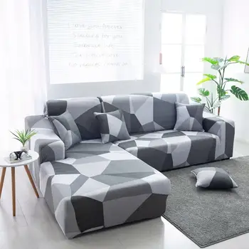 Fundas de sofá elásticas para sala de estar, funda de sofá en forma de L, Diván, 1/2/3/4 asientos