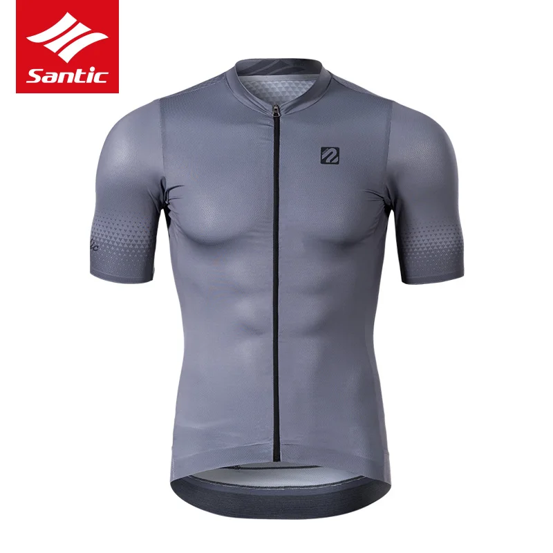 

Santic Men Cycling Jersey Short Sleeve Bicycle Clothes Pro Competitive Version Bike Jersey Breathable Quick Dry Riding Equipment