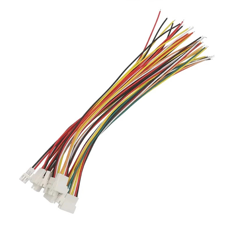2/5/10Pair 26AWG Micro JST PH2.0mm 2-6 Pin Male Plug Female