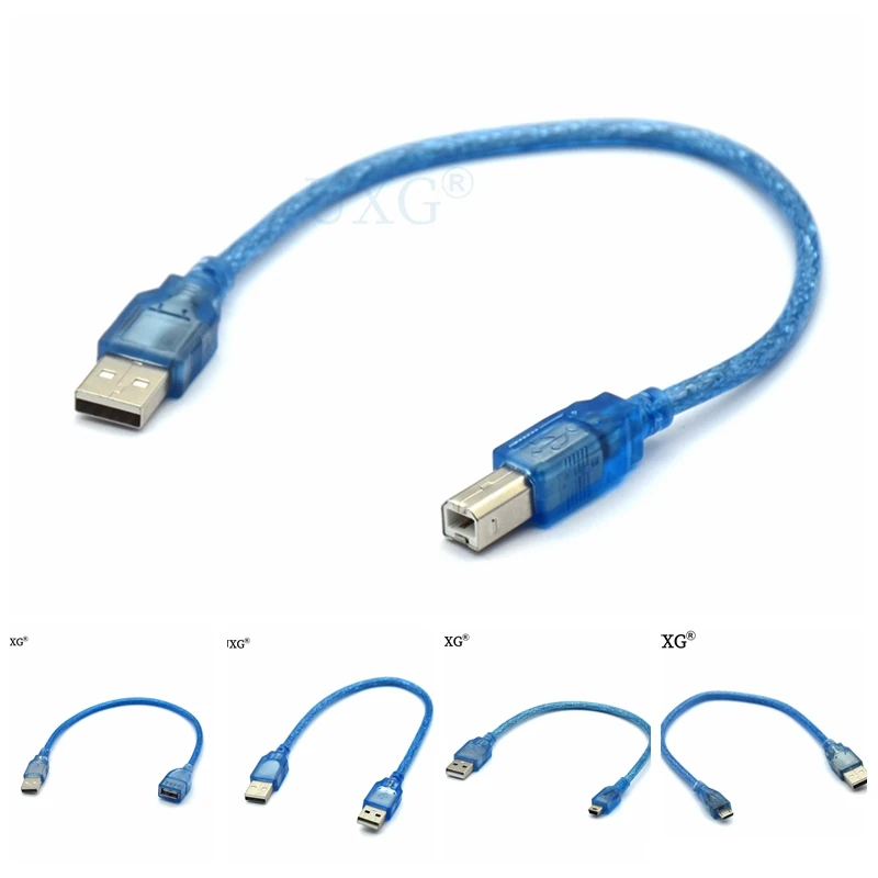 Удлинительный кабель для принтера USB 2 0 Micro mini папа мама|Компьютерные кабели и
