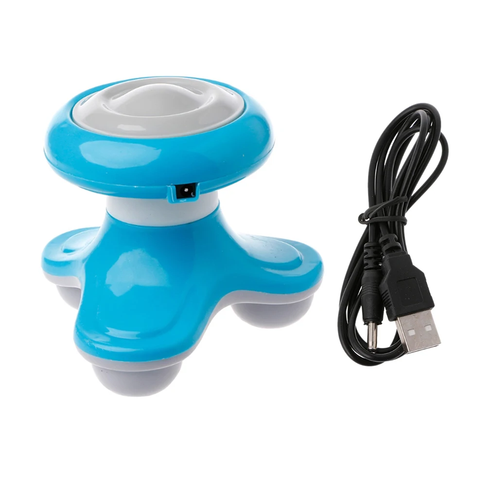 Портативный Массаж всего тела мини-usb треугольник для массажа 3AAA батареи Электрический Вибрационный массаж