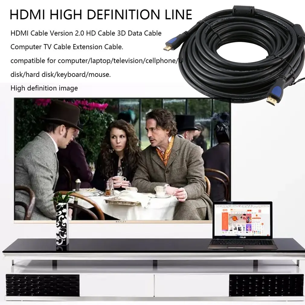 HDMI кабель версии 2,0 HD кабель 3D кабель для передачи данных компьютерный ТВ кабель удлинитель данных шнур
