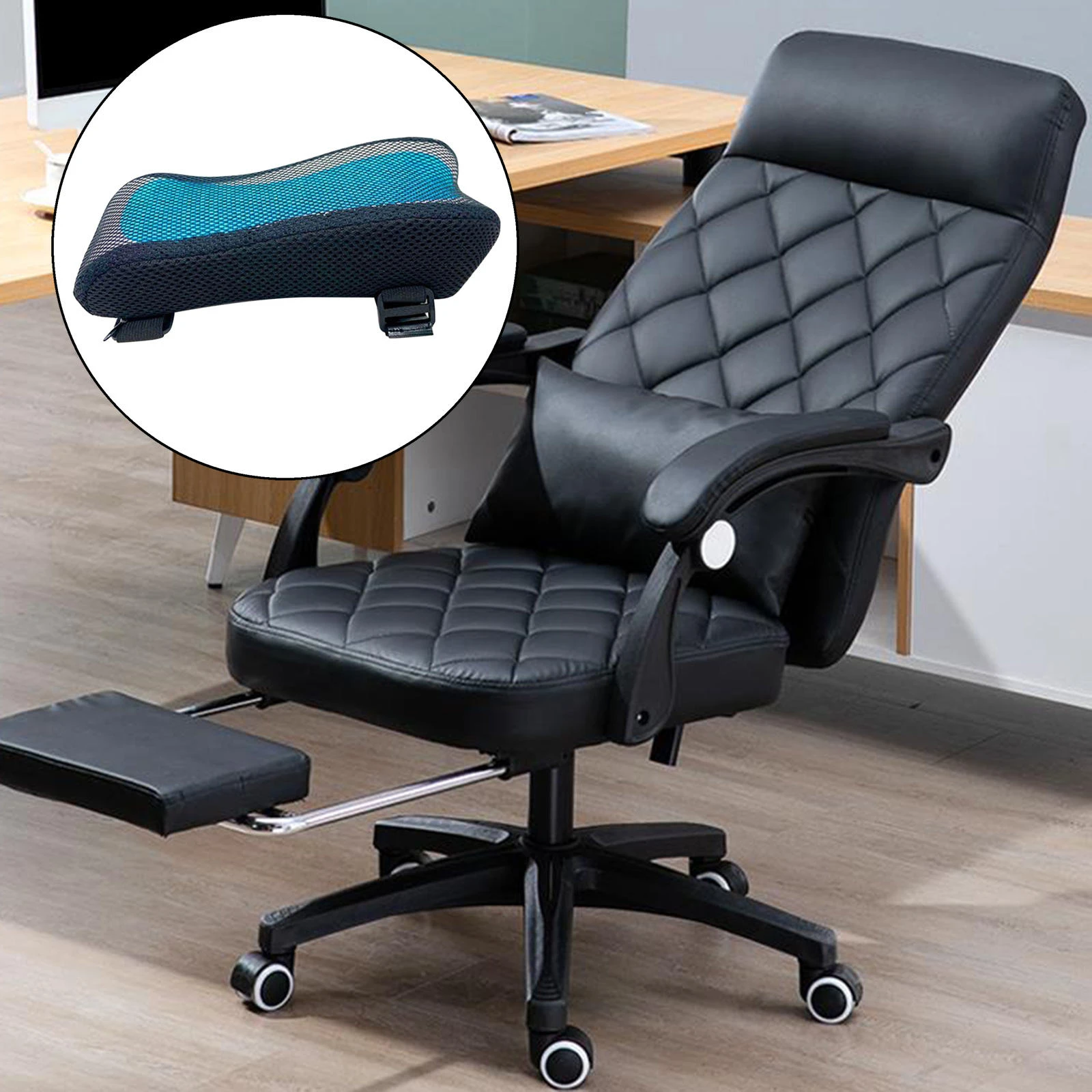 Comfortable Office Chair Armrest Pad Polyester Fiber Memory Cotton