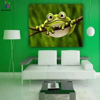 

DIY Colorings Pictures by Numbers with Colors The Frog Picture Drawing Painting by Numbers Framed Home Canvas One Piece Animal