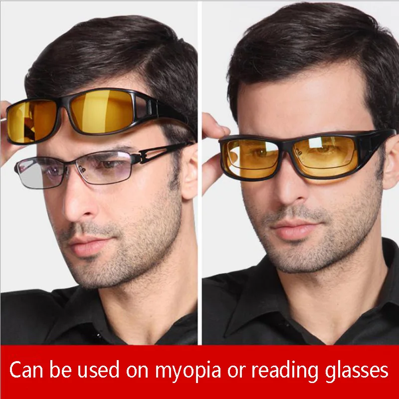 New 2 Pack Polarized Car Night Vision Goggles Sunglasses Night Driver Driving Goggles Unisex UV400 Glasses Auto Parts