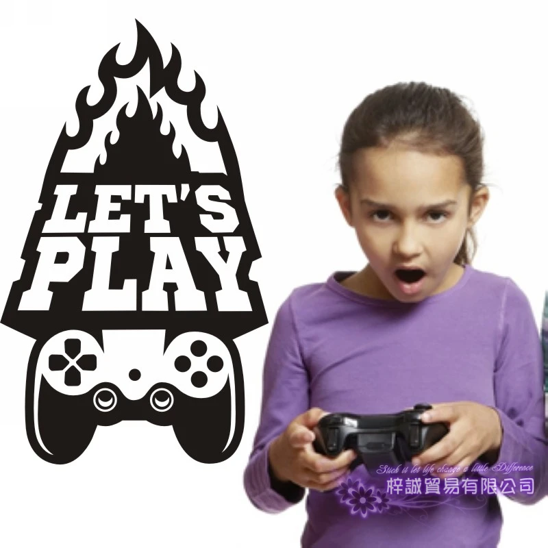 Game Handle Decal Video Game Controller Sticker Play Decal Gaming