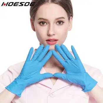 

50 Pairs Transparent Disposable Gloves Latex Universal Kitchen/Dishwashing/Work/Rubber/Garden Gloves
