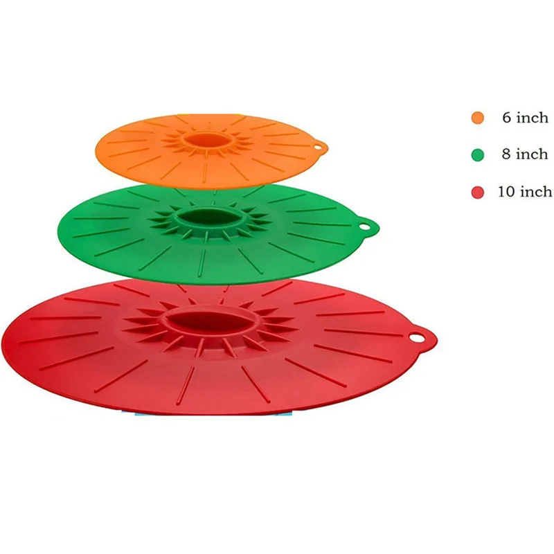 3pc Random Color Набор из 5 силиконовая чаша для микроволновой печи крышка пищевая обертка чаша горшок крышка пищевая постельное белье крышка для кастрюли пробка Чаша крышки кухонная утварь - Цвет: 3pc Random Color
