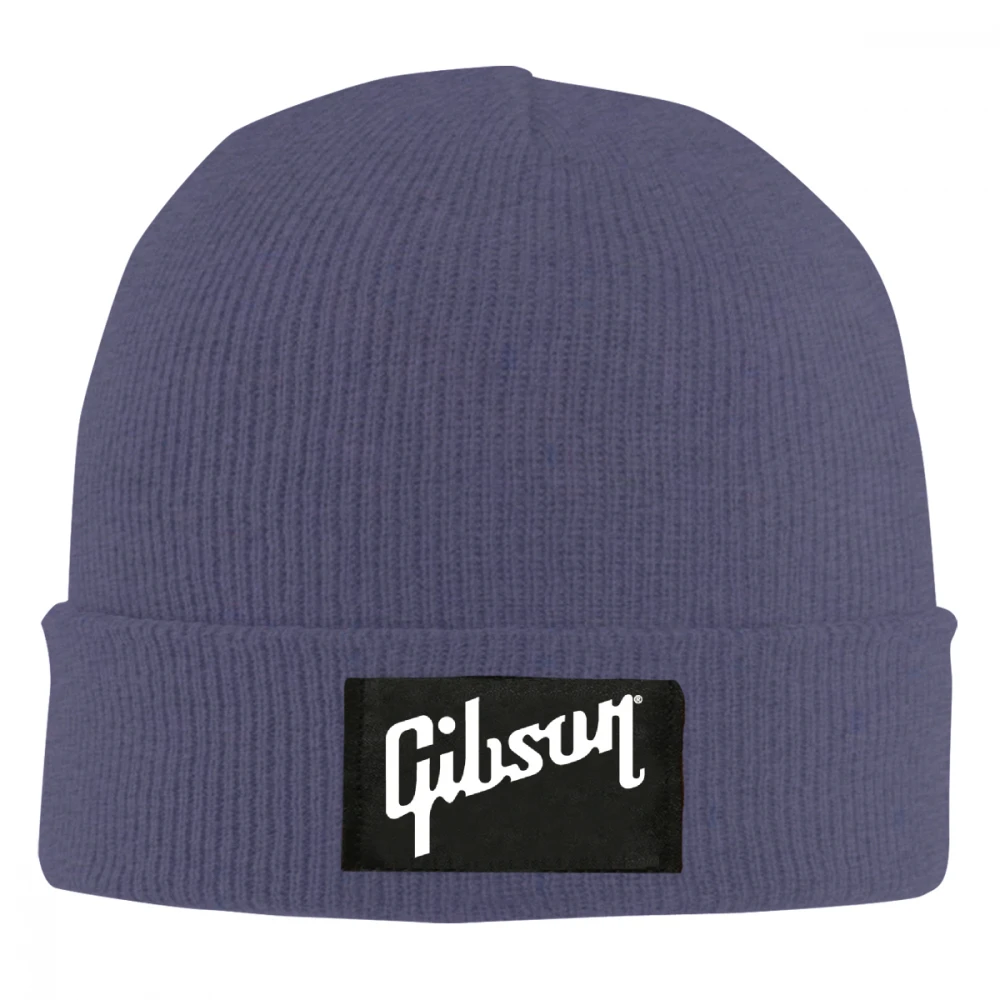 Вязаная шапка с принтом Gibson для мужчин и женщин, вязанные шапочки Skullies, теплая зимняя Лыжная шапка унисекс в стиле хип-хоп