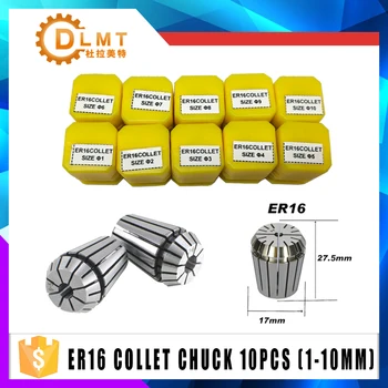 

ER16 1-10mm 10PCS Spring Collet Set Precision Spring Collet Set For CNC Lathe Engraving Milling Machine