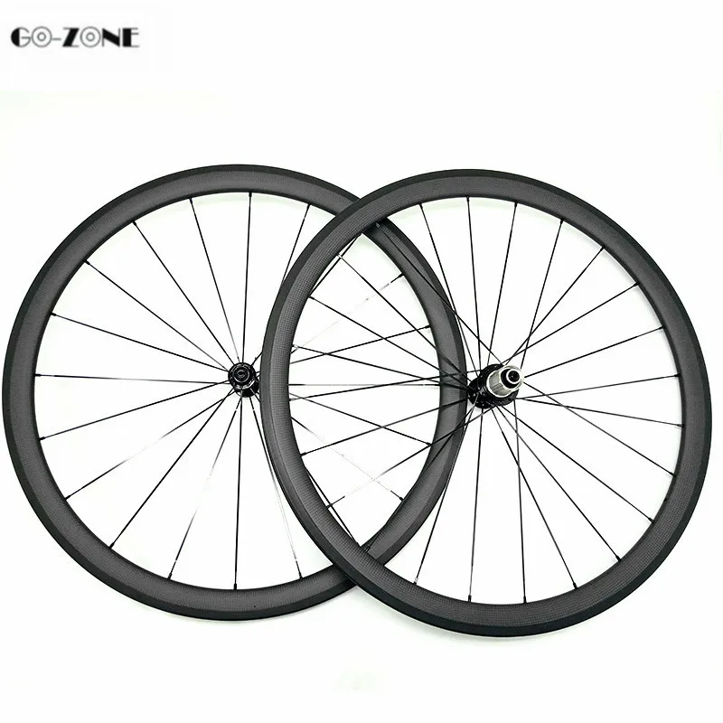 Go-zone ruedas bicicleta carretera 38x25 мм клинчеры или трубчатые колеса для велосипеда Powerway R39 100x9 130x9 700c карбоновые колеса