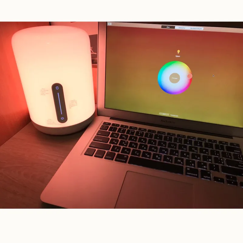 Xiaomi Mijia прикроватная лампа 2 умный настольный светодиодный ночник Bluetooth WiFi сенсорная панель управления mihome APP светодиодный светильник для Apple HomeKit Siri