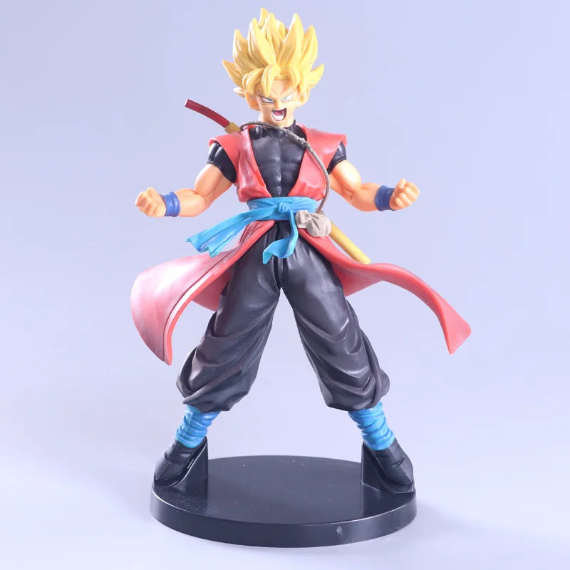 Аниме ручная работа модель Dragon Ball герои Saiyan zeno 7th юбилей Wukong отец и сын ПВХ в