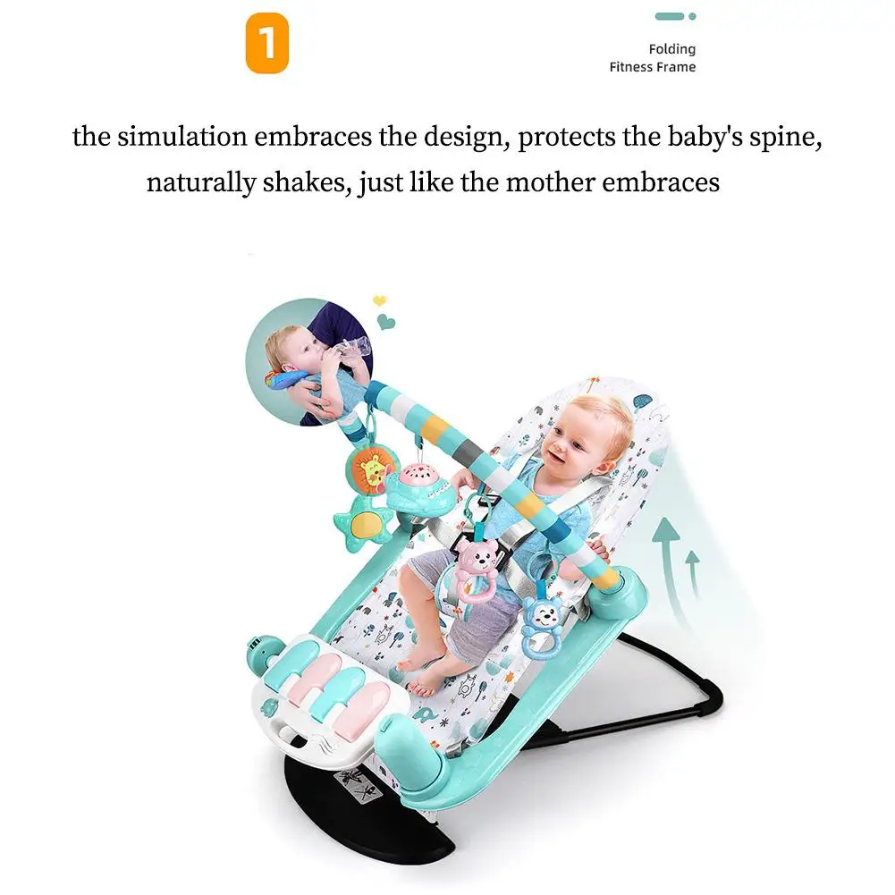 Kidlove 2-в-1 Детские Фитнес пианино Складная Детские музыкальные стул для детей раннего образования Игрушка Рождественский подарок