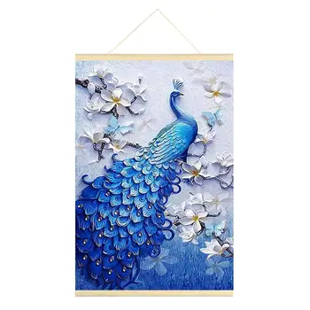 

5D DIY Full Drill Hanging Diamond Painting Peafowl Cross Stitch Kits Home Decor Diy Painting Has Originality And Creativity