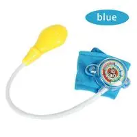 blue Детский костюм для ролевых игр, костюм Доктора, белое платье, униформа медсестры, Детская домашняя одежда, игрушка для детской вечеринки - Цвет: blue