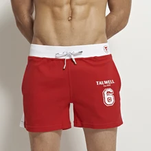 Heavenwood pantalones cortos de algodón para hombre, ropa deportiva básica para correr, Fitness, culturismo, ropa informal para el hogar