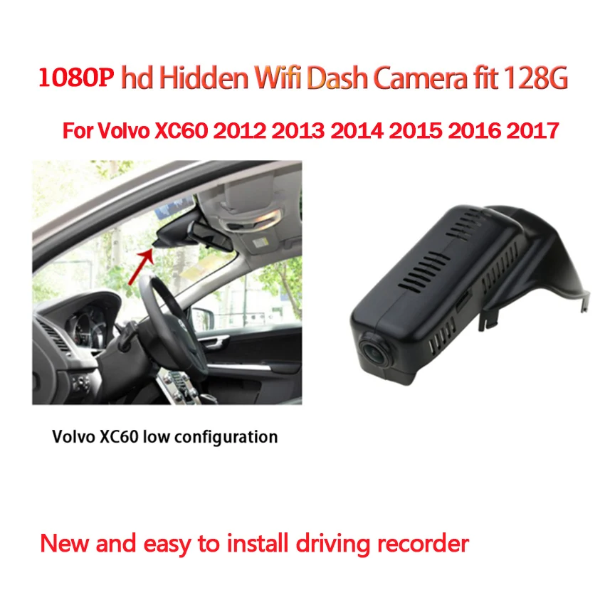 best rear view mirror camera Plug and play Dash Cam for Volvo XC40 XC60 XC90 S60 V60 S90 V90 V40 S80 XC70 Car Dvr UHD Mini Camera WiFi Driving Recorder For Volvo XC60 2012 2013 2014 2015 2016 2017For Volvo s90 2022 yi smart dash camera DVR/Dash Cameras