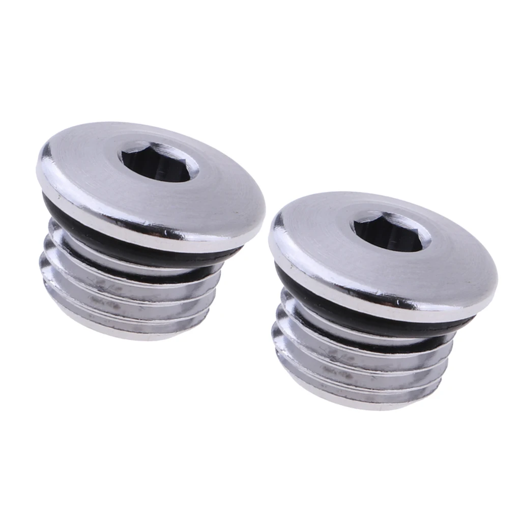 2pcs Diving Regulator  Port Plug(7/16) LP Adjustment Screw Leak-Proof