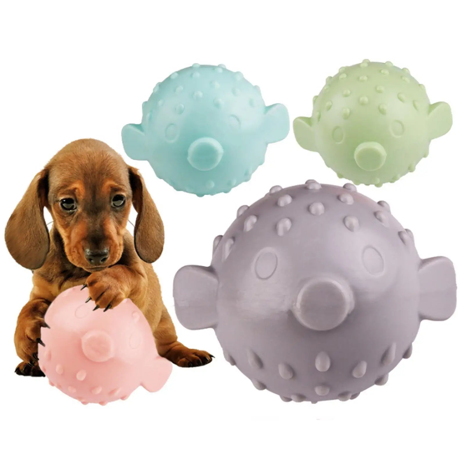 

Dog Toy Elastic Chew Toy Ball for Dogs and Cats Pet TPR Puzzle Chewing Biting Resistant Vocal Ball Toy Dog Grinding Training New