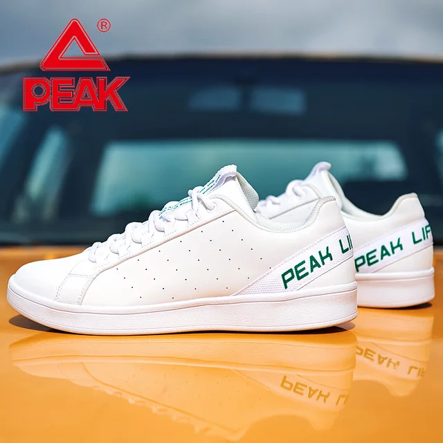 US $23.90 PEAK Men's Casual Skateboarding Shoes Lightweight Fashion White Shoes Leisure Sneakers Breathable S