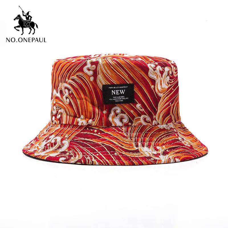 

NO.ONEPAUL Holiday beach outdoor flat cap male floral sun hat fishing hat female hat cap summer male bucket hat