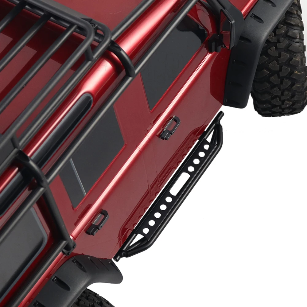 Жесткие армированные стальные слайдеры металлические педали для 1/10 RC Crawler Traxxas TRX4