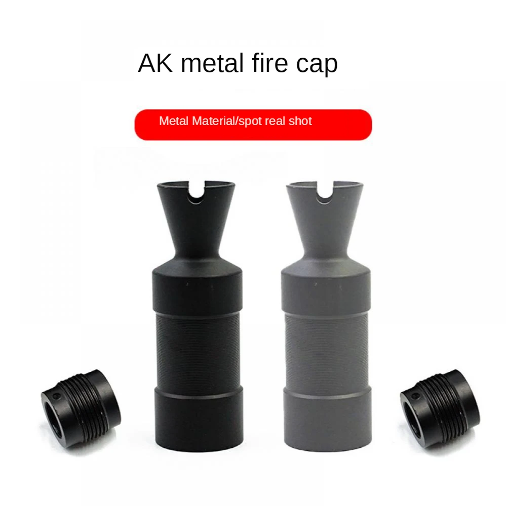

Jinming AK upgrade material fire cap muffler 14mm reverse teeth Jinming11 Renxiang AK47 water bullet gun refitting parts