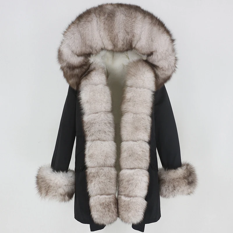 OFTBUY Waterproof Long Parka Winter Jacket Women Real Fur Coat Natural Fox Fur Collar Hood Thick Warm Streetwear Detachable New