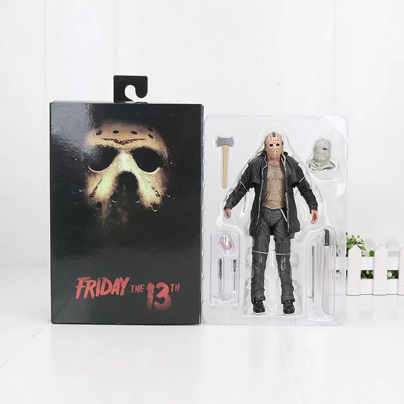 " NECA фигурка Фредди Джейсон пятница 13-я последняя часть Jason Voorhees игра NECA фигурка подарки на Хэллоуин - Цвет: 1in box