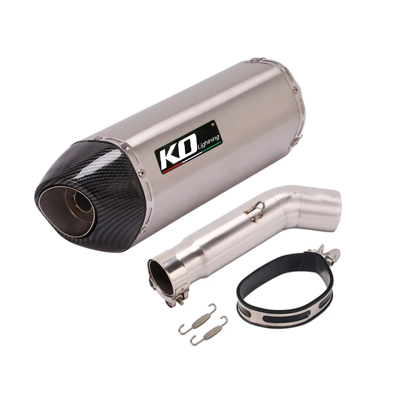 Escape Motorcycle Exhaust Middle Link Pipe And 51mm Tail Pipe Stainless Steel Exhaust System For Suzuki GSX-750 GSR 750 - Image 2