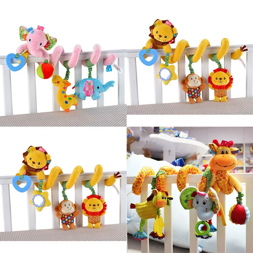 

Multi-style Soft 0-12 months Baby Toy Spiral Bed&Stroller Car Seat Hanging Bebe Educational Rattle Toys For Newborns Gifts
