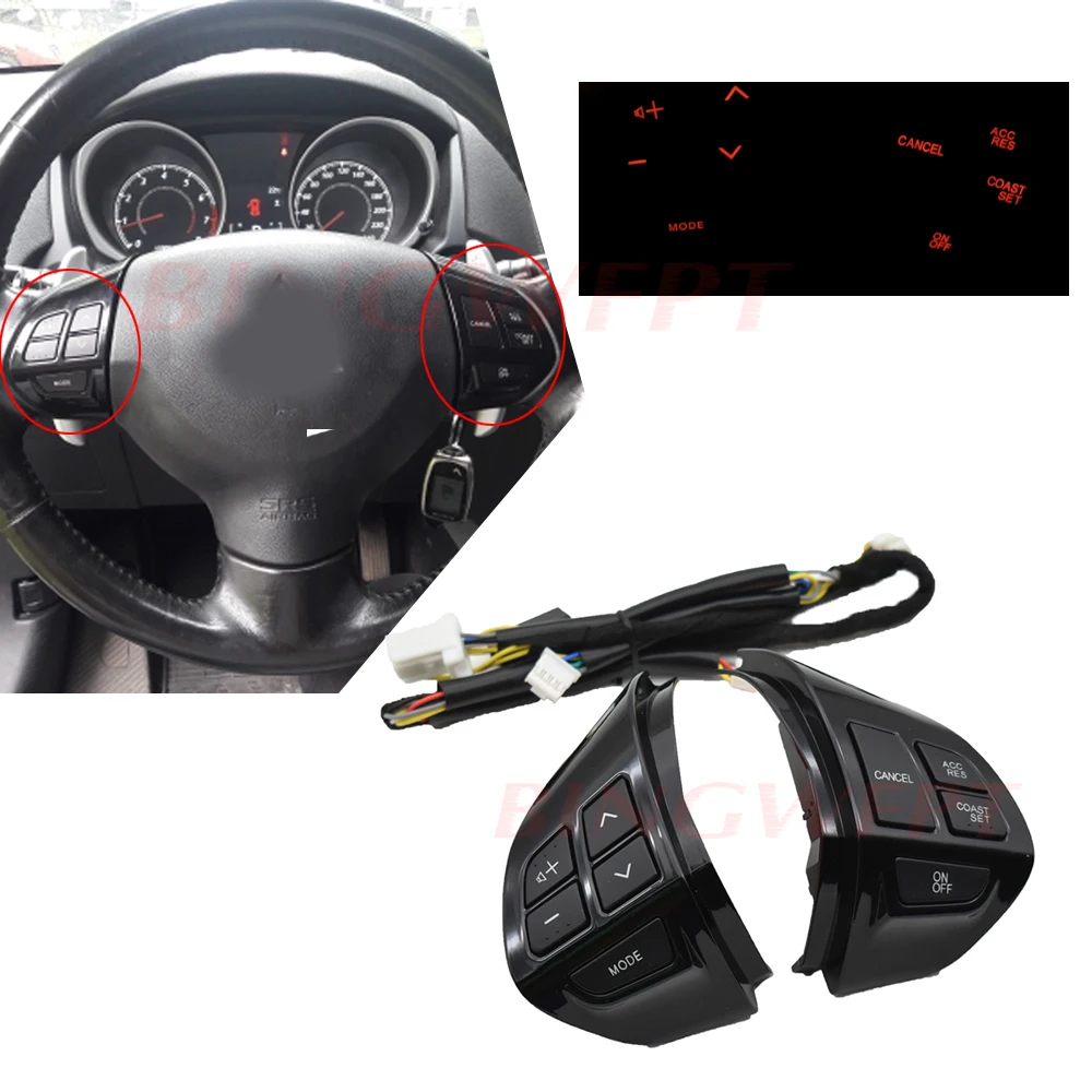 Новая кнопка громкости звука на руль левая подходит для MITSUBISHI LANCER OUTLANDER ASX 2007 2008 2009