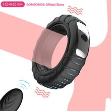 Anello vibrante per pene anello per gallo in Silicone ritardo eiaculazione anello di blocco per erezione vibratore per pene giocattoli per adulti duraturi per uomini