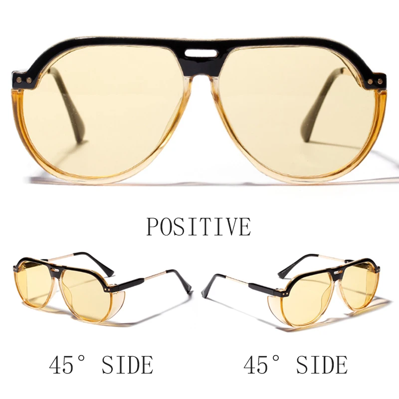 New Fashion Big Frame Sunglasses Men Frog Glasses for Women High Quality Retro Sun Glasses Vintage Glass JYJ222