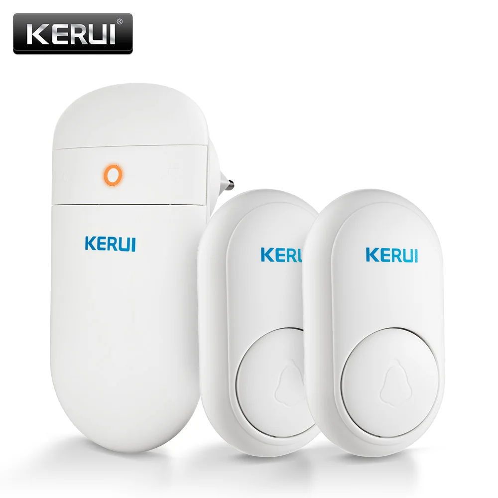 KERUI M518 домашний приветственный звонок дверной звонок беспроводной смарт-Кольцо Дверной звонок самопоколение без батареи кнопка 52 Песни опционально - Цвет: Kit2
