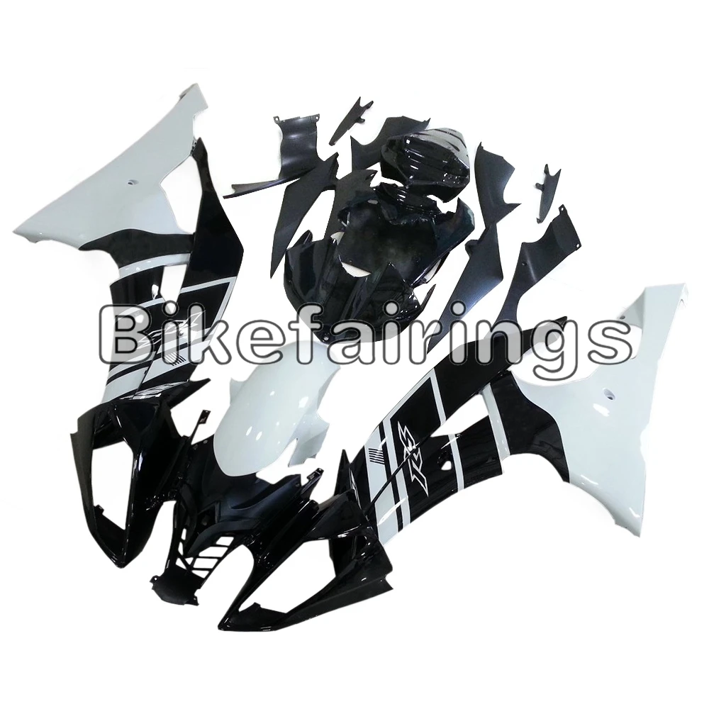 Для Yamaha YZF-600 R6 2008 09, 10, 11, 12, 13, 14, 15, 16 лет R6 ABS инъекций белый черный обтекатель для мотоцикла комплект полный Чехлы для мотоциклов