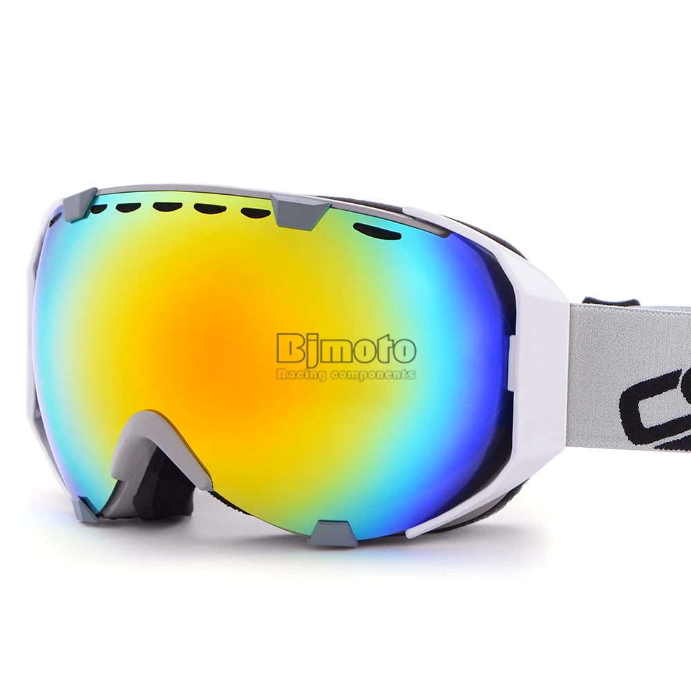 BJMOTO Ski Goggles Double Lens 3 Layers UV400 Anti-fog Big Ski Mask Glasses Skiing Unisex Snow Snowboard Goggles