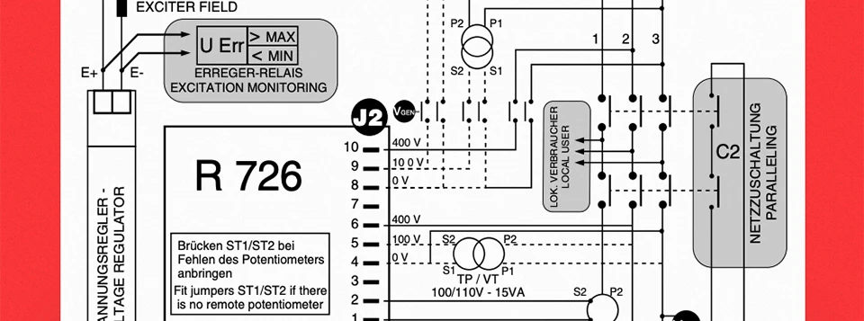 R726 AVR Leroy Somer бесщеточный генератор автоматический регулятор напряжения электронный компонент питания большой регулятор мощности стабилизатор