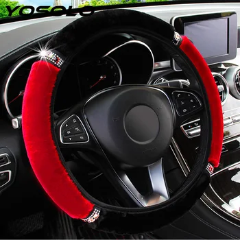

YOSOLO Diameter 37-38cm Car Steering Wheel Cover Car-styling Universal Steering-Covers Interior Accessories