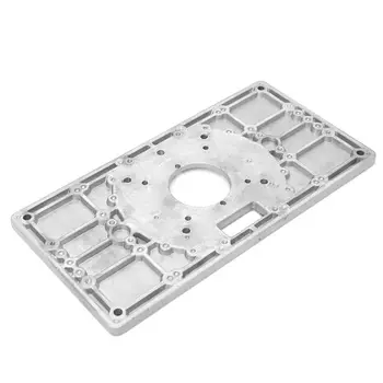 

700C Aluminum Router Table Insert Plate + 4 Rings Screws For Woodworking Benches N1HF