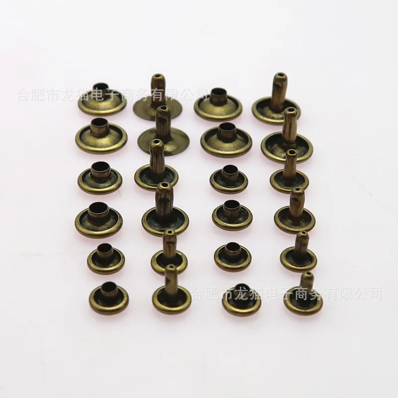 Metal Double-Sided Rivet Single Sided Rivet Buckle a Complete Range of Specifications Circle Rivet 360PCS Boxed