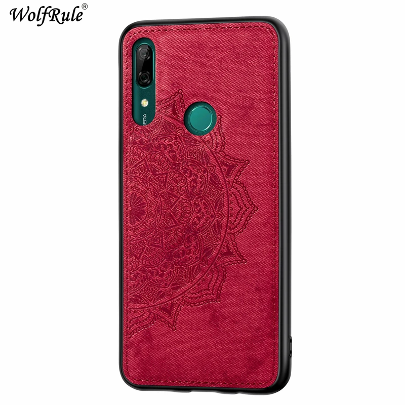 Red Чехол для huawei P Smart Z, магнитный модный противоударный хлопковый тканевый чехол для huawei P Smart Z, чехол для huawei P Smart Z - Цвет: Red