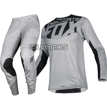 

Hot Selling Delicate FOX Motorcycle Street Moto Mountain Bicycle Off Road Suit MX 360 Kila Jersey Pants Motocross Kit Men's Suit